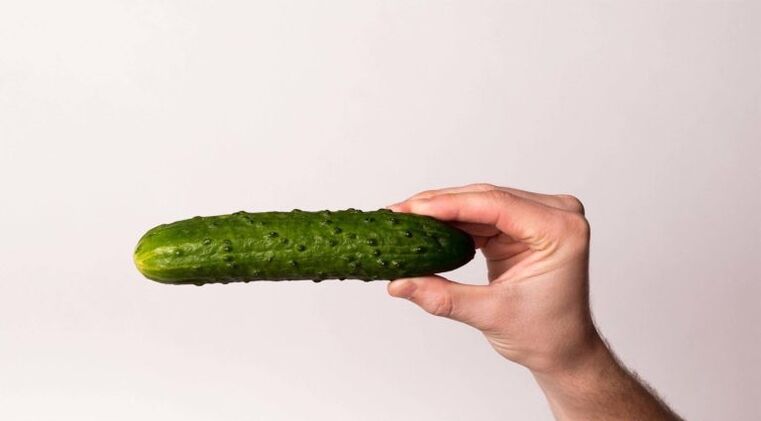 pepino simboliza um pênis aumentado por refrigerante